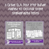 No Prep ELA 3rd Gr. Test Practice Bundle Aligned w/OST, FS