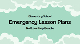 No Prep EMERGENCY SUB Plan Packet - Elementary Grade Inclusive