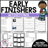 No Prep Early Finisher Worksheet Pack - Great for Substitu