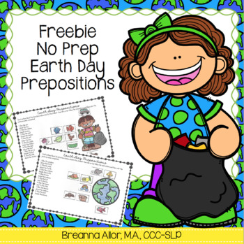 Preview of Freebie: No Prep Earth Day Prepositions