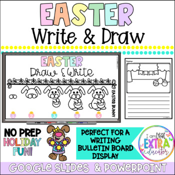 Preview of No Prep Easter Activities | Writing Center April | Spring Bulletin Board