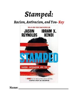Preview of No Prep Editable Novel Guide for Stamped with Activities & Full Answer Key