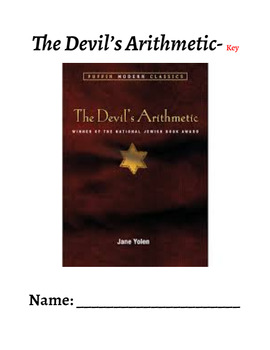 Preview of No Prep Editable Novel Guide for The Devil's Arithmetic and Answer Key