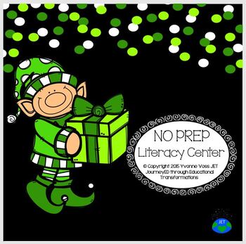 Preview of No Prep Elf Literacy Center