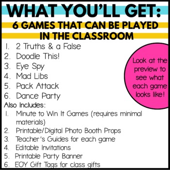 6 quick games to play at the end of class