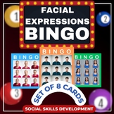 No Prep Facial Expressions Bingo - Social Skills, Speech T