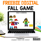 No Prep Fall Boom Cards Game Speech Language Therapy, Fall