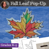 No Prep Fall Leaf Pop-Up Activity, Fall Leaf Activity for 