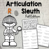 No Prep Fall R  Articulation Worksheets 