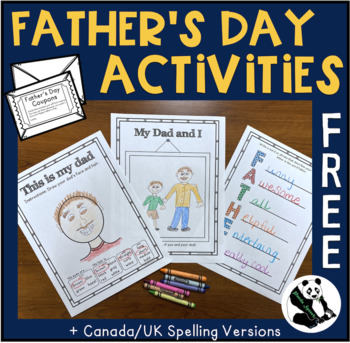 No Prep Father S Day Activities Freebie By Panda Speech Tpt