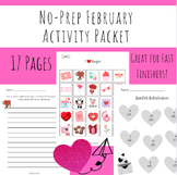 No-Prep February Activity Packet