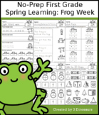 No-Prep First Grade Spring Learning:  Frog Week