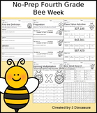 No-Prep Fourth Grade Spring Learning: Bee Week