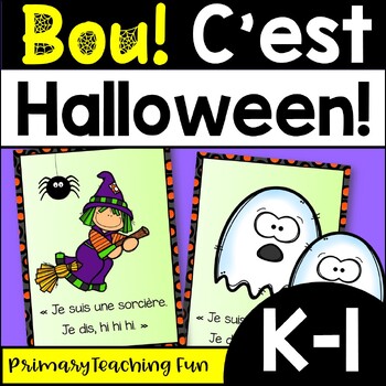 Preview of No-Prep French Halloween Reading with Student Booklets and Worksheets!