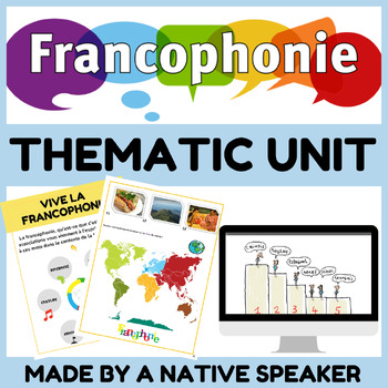 Preview of Francophone Countries UNIT - Francophonie lessons, activities, project | 3 Weeks