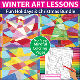 No-Prep Fun Winter Holidays Art Activities, Christmas Card