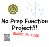 No Prep Functions project - RUBRIC INCLUDED!