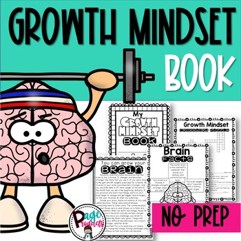 Preview of No Prep Growth Mindset Book