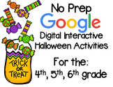 No Prep Halloween Interactive Google Activities