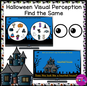 Preview of Occupational Therapy Halloween Handwriting Practice & Visual Perception Activity