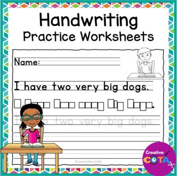 Preview of Occupational Therapy Handwriting Letter Size Baseline & Spacing Practice 