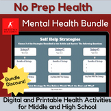 No Prep Health: Mental Health Activity Bundle for Middle a