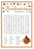 No Prep History of Thanksgiving Activity - Word Search Puz