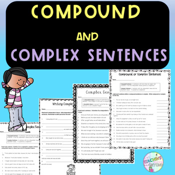 Identifying Compound and Complex Sentences - No Prep | TpT