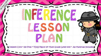 Preview of No Prep- Inference Lesson Bundled with Materials