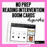 No Prep Intervention DIGRAPHS Boom Cards™