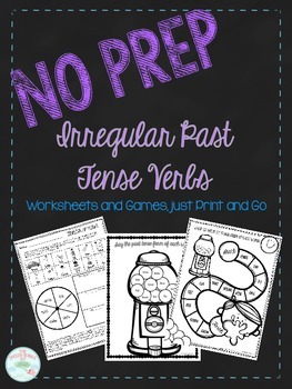 Preview of No Prep Irregular Past Tense Verbs