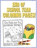 No Prep - Just Print! End of School Joke Themed Coloring Pages