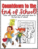 No Prep - Just Print! End of School Last Day Countdown Col