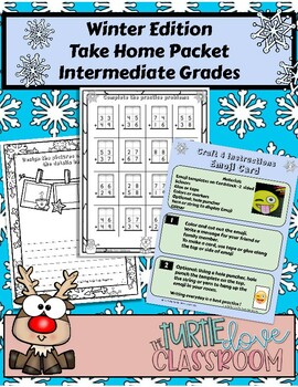 Preview of No Prep! Just Print and Teach Ready!  Winter Edition Student Work Packet