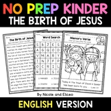 No Prep Kindergarten Christmas Story Bible Lesson - Distan