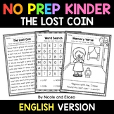 No Prep Kindergarten The Lost Coin Bible Lesson - Distance
