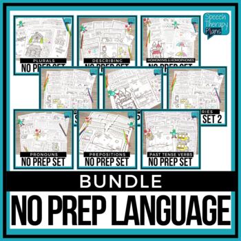 Preview of No Prep Language Bundle