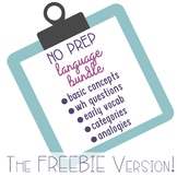 No Prep Language Bundle! The Freebie Version!