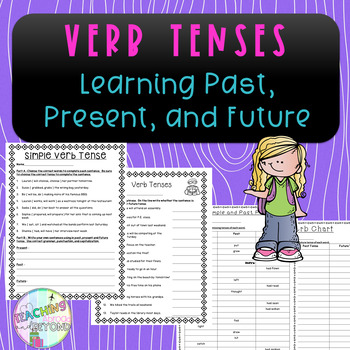 Preview of Learning Past, Present Future - Verb Tenses - No Prep