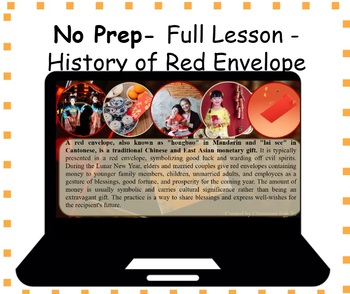 Preview of No Prep Lesson - History of Red Envelope during Lunar New Year