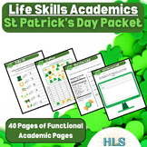 No Prep Life Skills St Patrick's Day (Special Ed, Autism, 