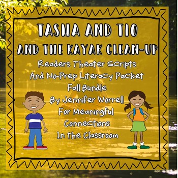 Preview of No-Prep Literacy Packet & Readers Theater Script Tasha/Tio Fall Bundle