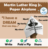 No Prep! Martin Luther King Activities - Paper Airplane (P