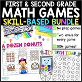 No Prep Math Games 2nd Grade, 1st Grade Place Value Games,