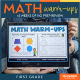 No Prep Math Warm-Ups | 1st Grade | Math Spiral Review | M