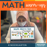 No Prep Math Warm-Ups | Kindergarten | Math Spiral Review 