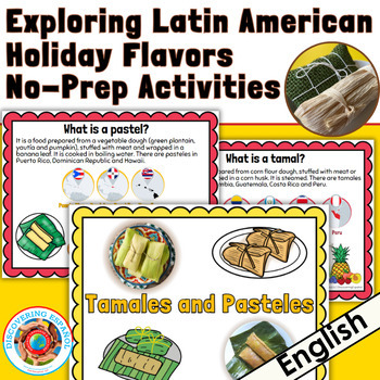 Preview of Exploring Latin American Holiday Flavors No-Prep Activities