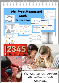 Preview of No-Prep Montessori Math Printables