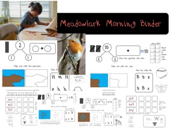 Preview of No-Prep Montessori Morning Worksheets