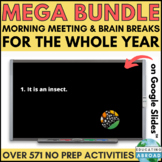No Prep Morning Meeting Activities for the Year | Brain Br